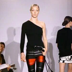 Michael Kors Collection Y2K Asymmetric One Sleeve Top | Fall 2002 Runway | XS